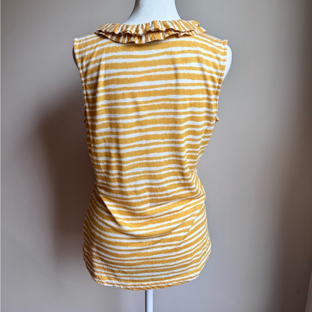 Nic + Zoe Womens‎ Nantucket Linen Blend Sleeveless Top Yellow Size Small - Picture 5 of 9